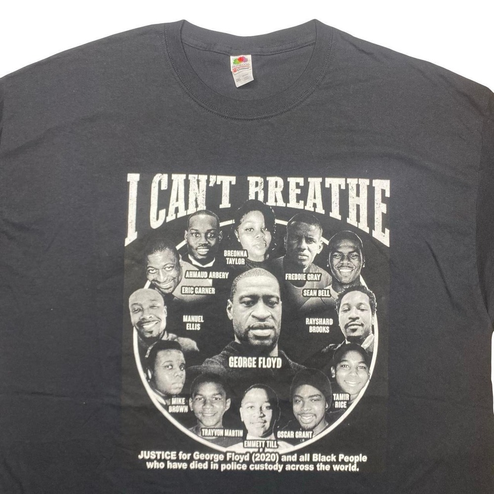 Black Lives Matter x George Floyd - I can't breathe shirt